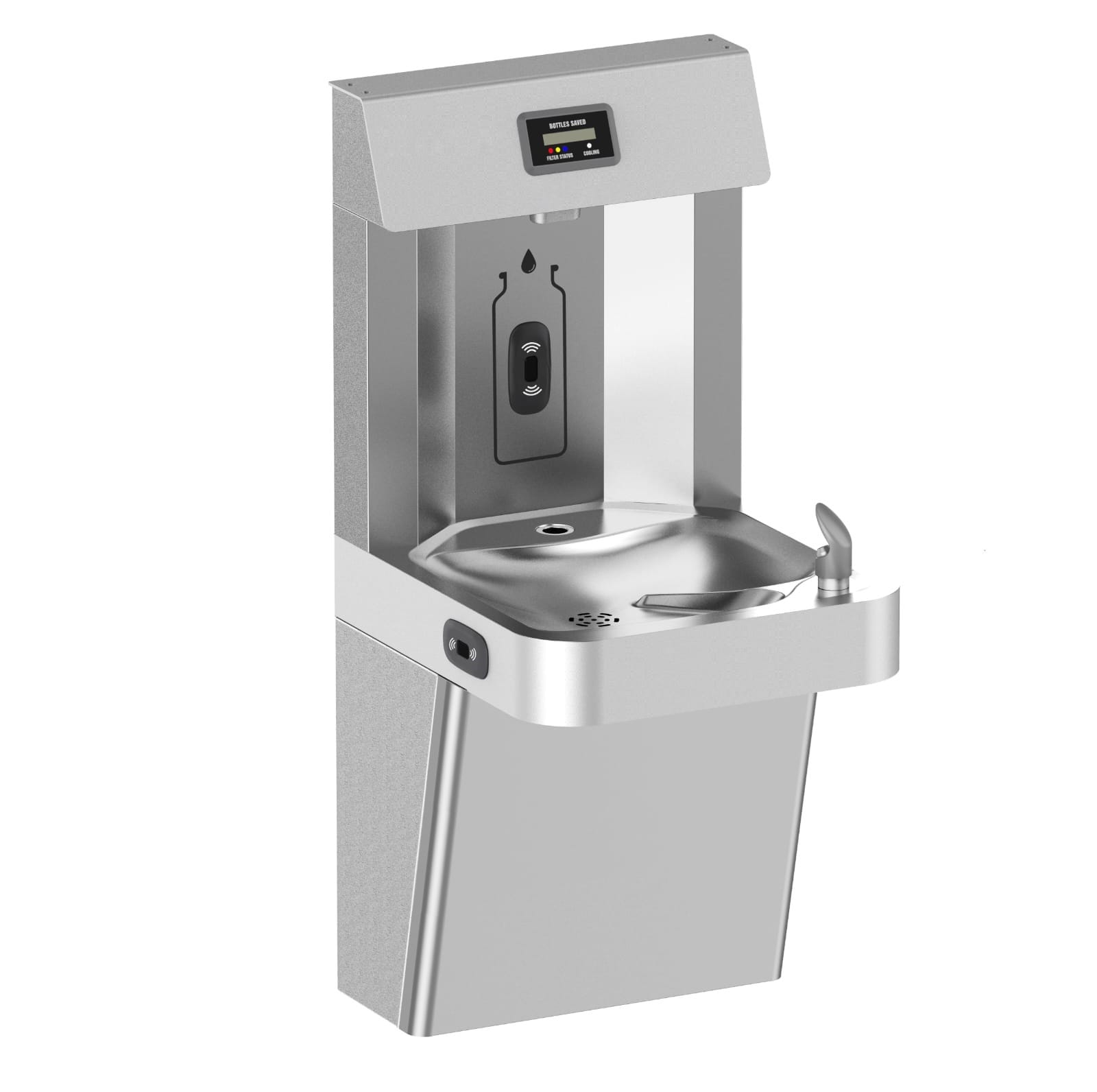 موزع ماء مهيأ لذوي الإعاقة مع تعبئة قوارير TOUCH Sanyo Aqua Fresh